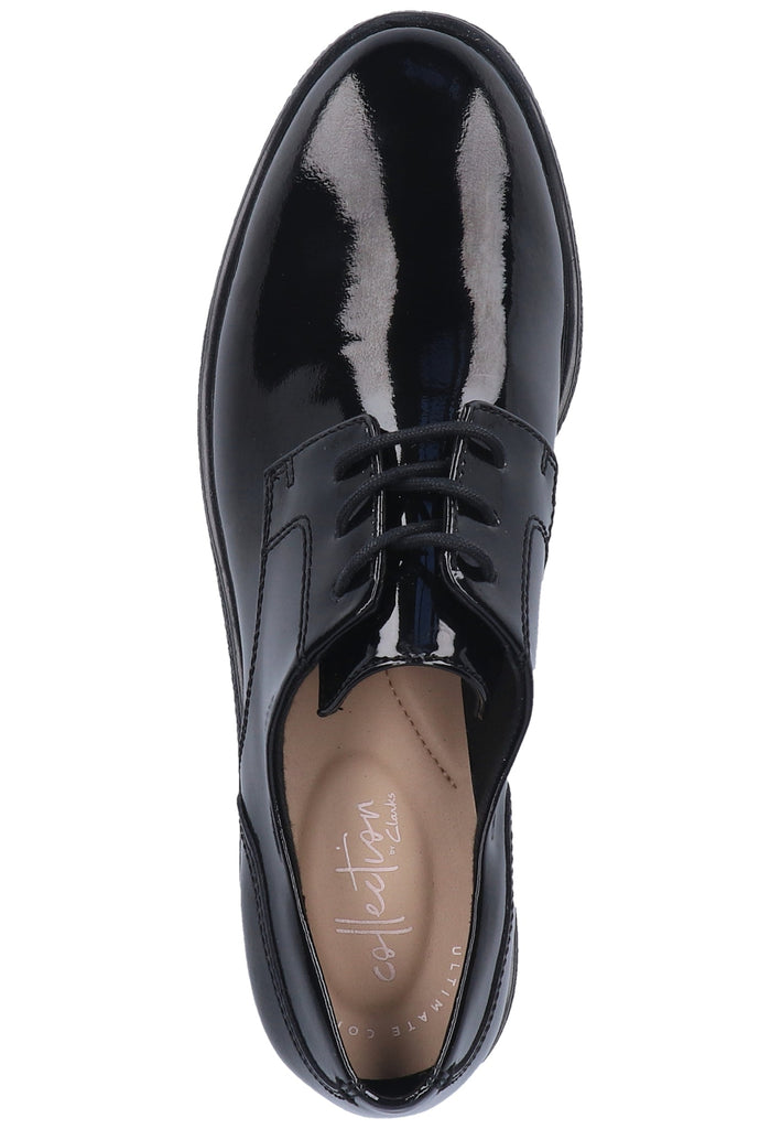 Clarks Halbschuhe Leder Schwarz