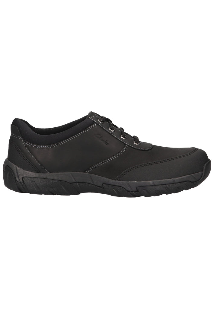 Clarks Halbschuhe Leder Schwarz