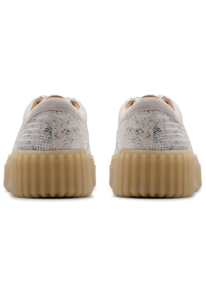 Clarks Halbschuhe Leder Silber