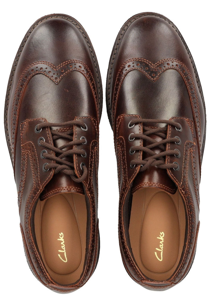 Clarks Halbschuhe Leder Tan