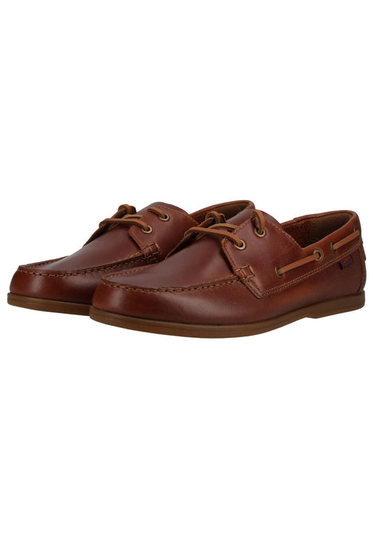 Clarks Halbschuhe Leder Tan