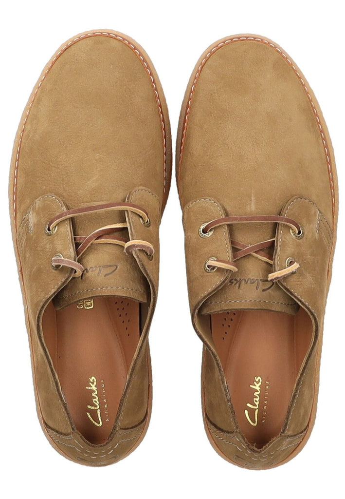 Clarks Halbschuhe Nubukleder Beige