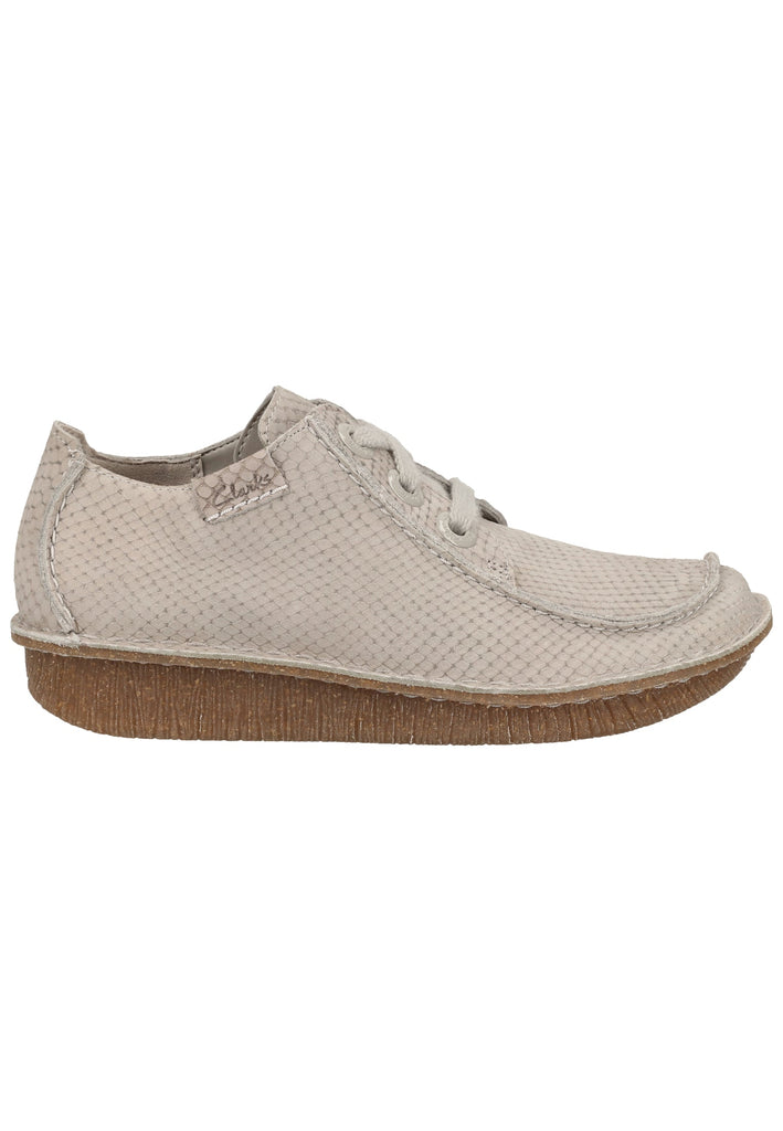 Clarks Halbschuhe Nubukleder Hellgrau