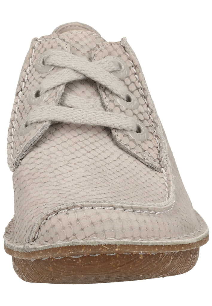 Clarks Halbschuhe Nubukleder Hellgrau