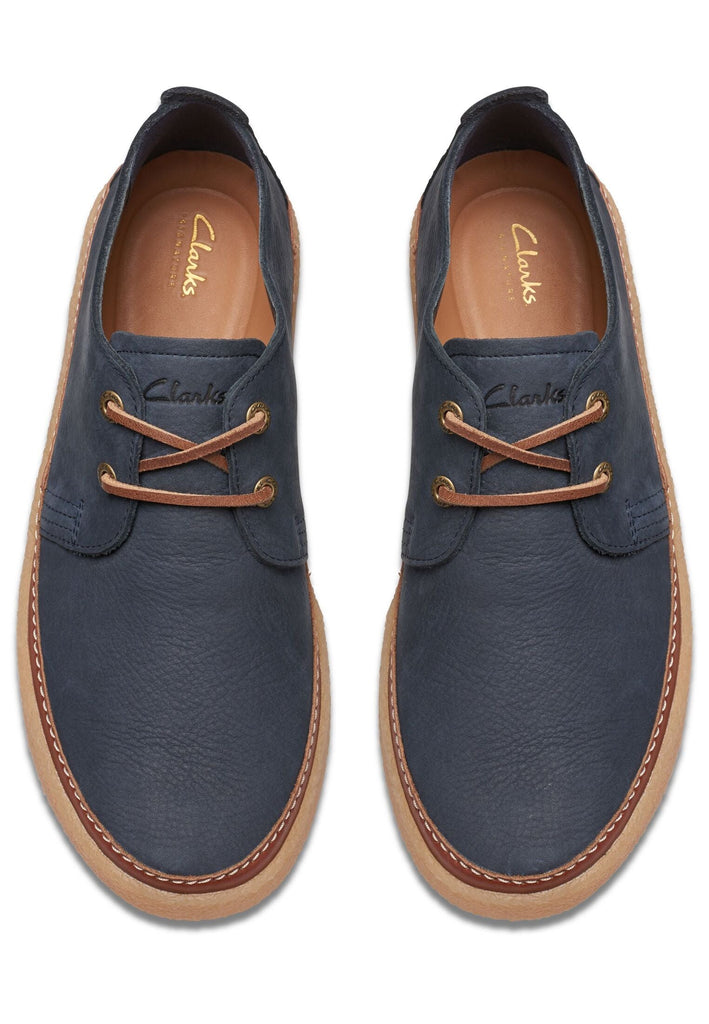 Clarks Halbschuhe Nubukleder Navy
