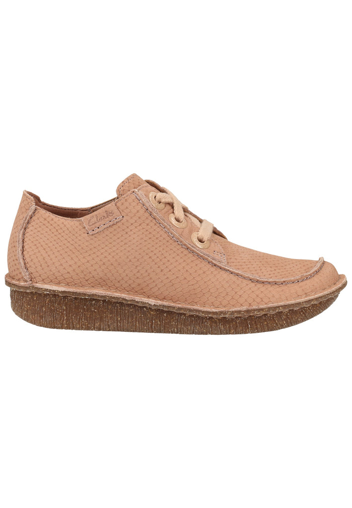 Clarks Halbschuhe Nubukleder Pink