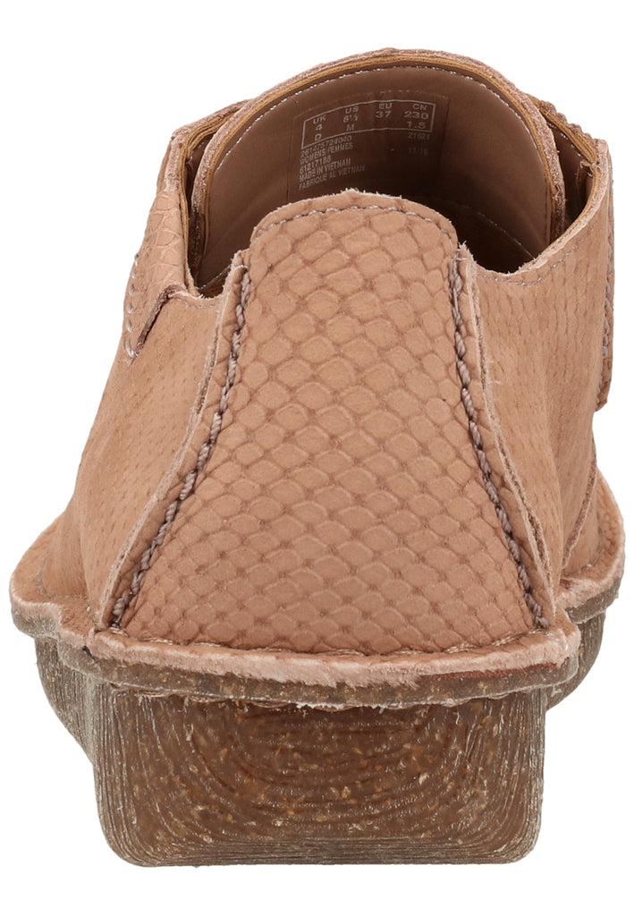 Clarks Halbschuhe Nubukleder Pink