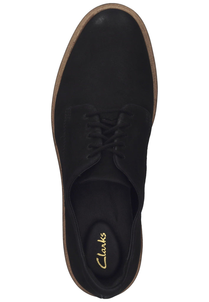 Clarks Halbschuhe Nubukleder Schwarz