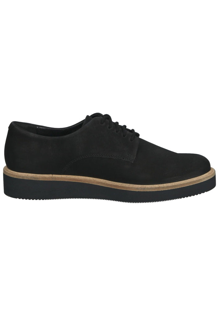 Clarks Halbschuhe Nubukleder Schwarz