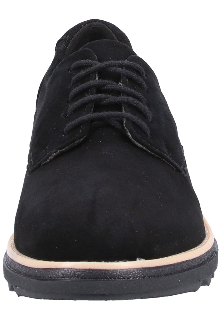 Clarks Halbschuhe Nubukleder Schwarz