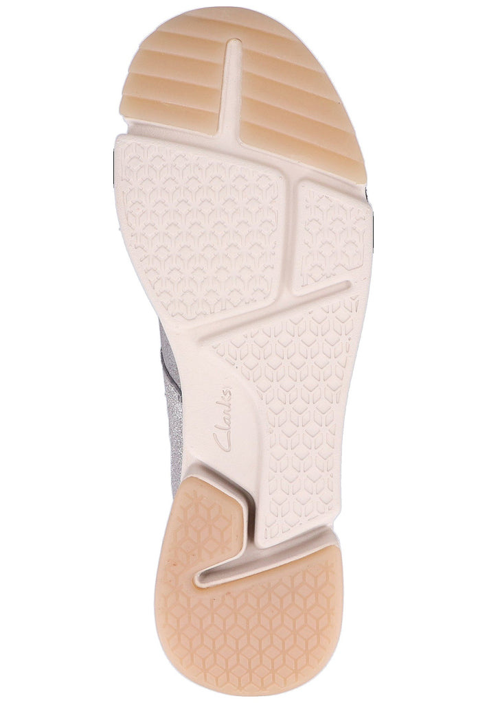 Clarks Halbschuhe Nubukleder Silber