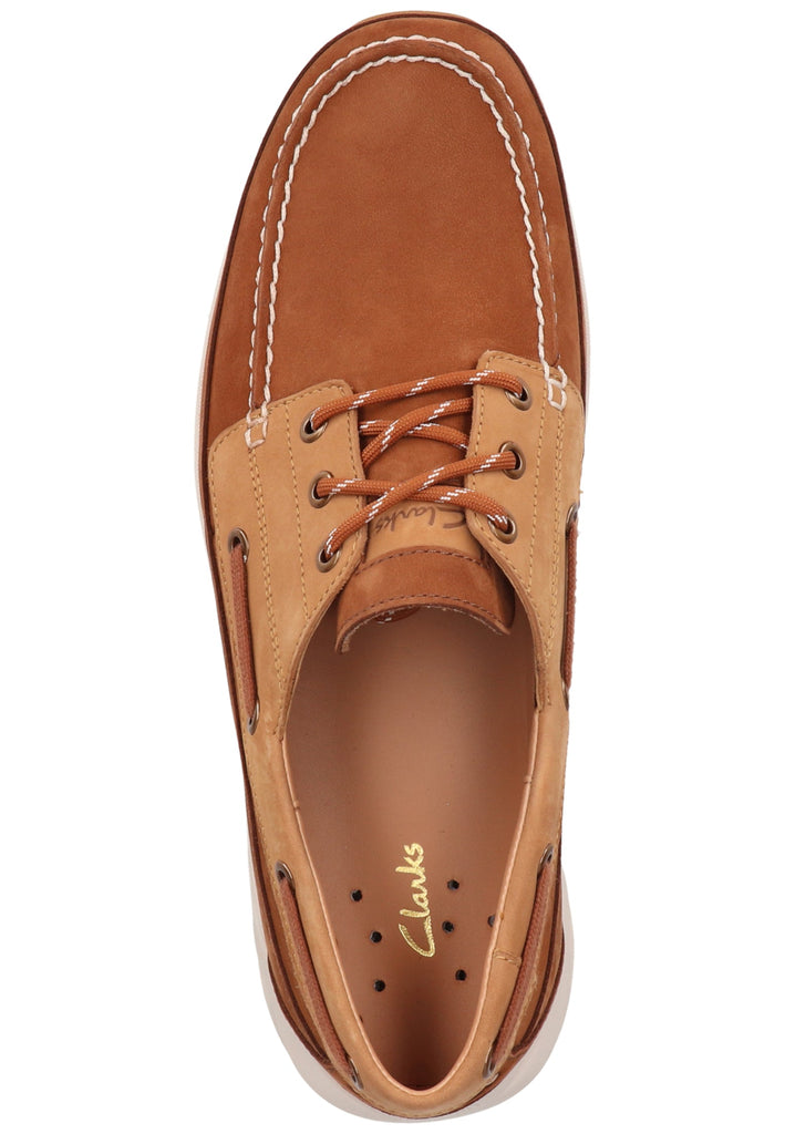 Clarks Halbschuhe Nubukleder Tan