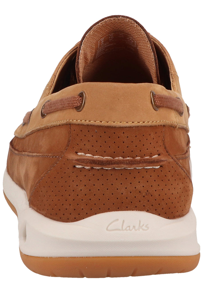Clarks Halbschuhe Nubukleder Tan