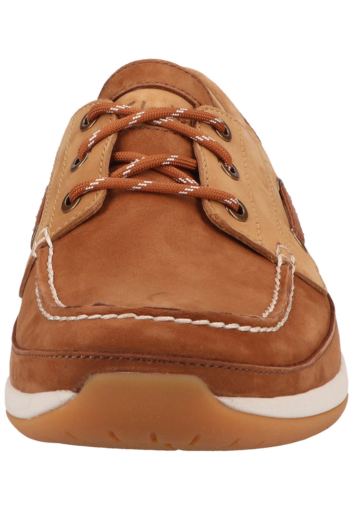 Clarks Halbschuhe Nubukleder Tan