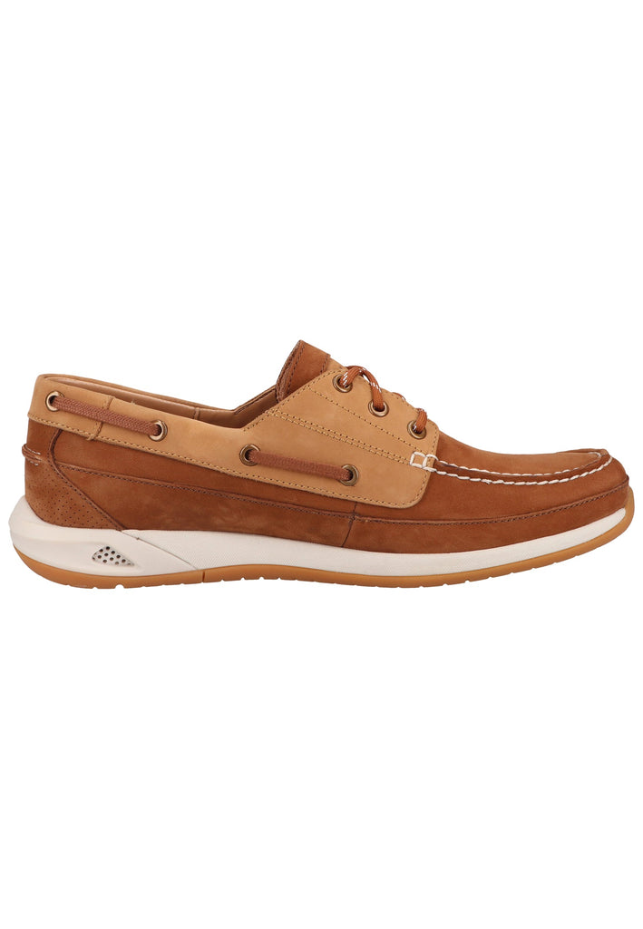 Clarks Halbschuhe Nubukleder Tan