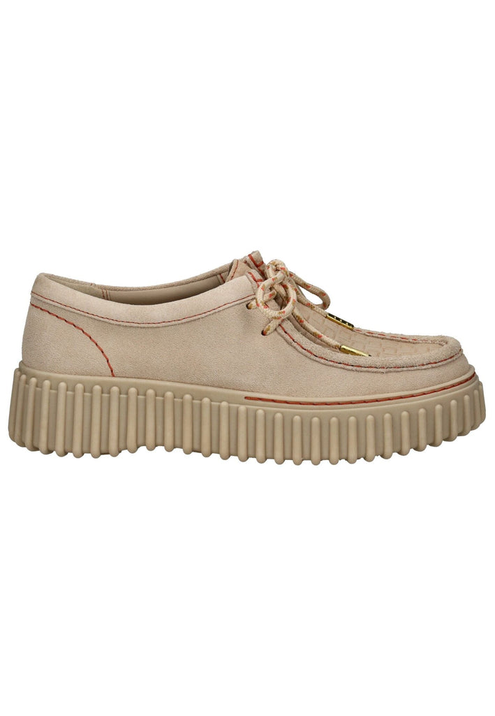 Clarks Halbschuhe Veloursleder Beige