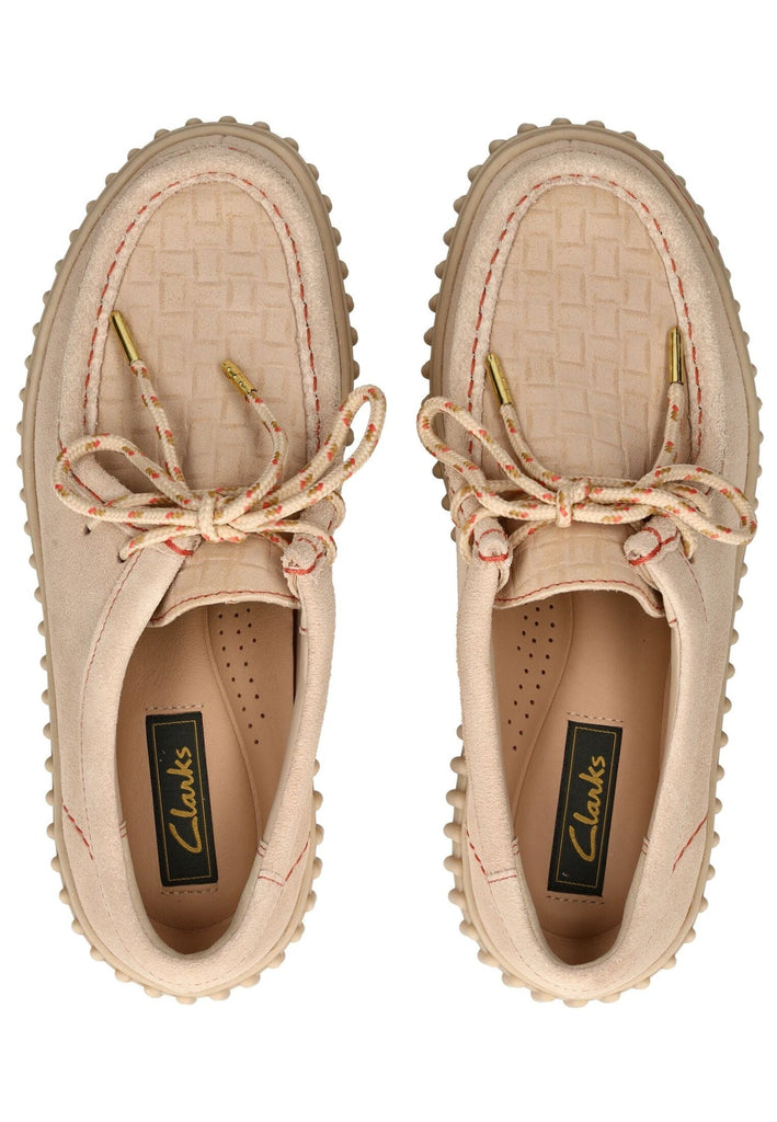 Clarks Halbschuhe Veloursleder Beige