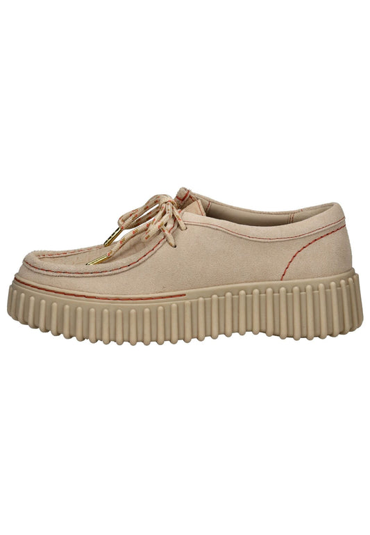 Clarks Halbschuhe Veloursleder Beige