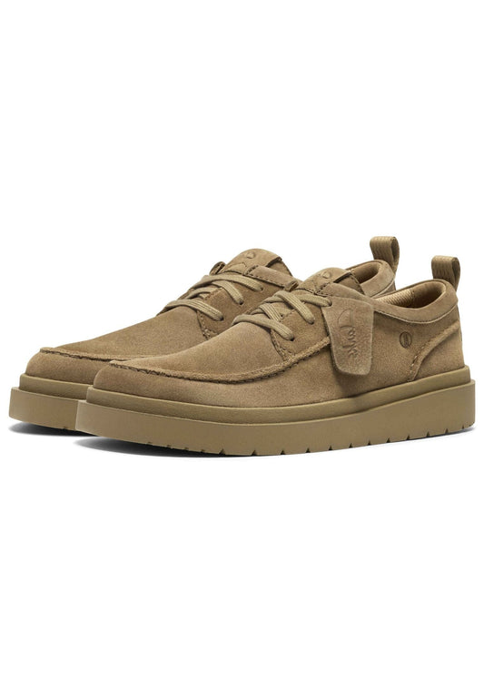 Clarks Halbschuhe Veloursleder Hellbraun