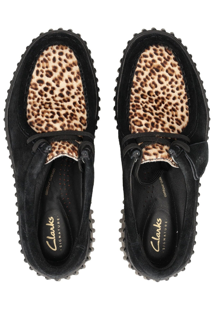 Clarks Halbschuhe Veloursleder Leopard