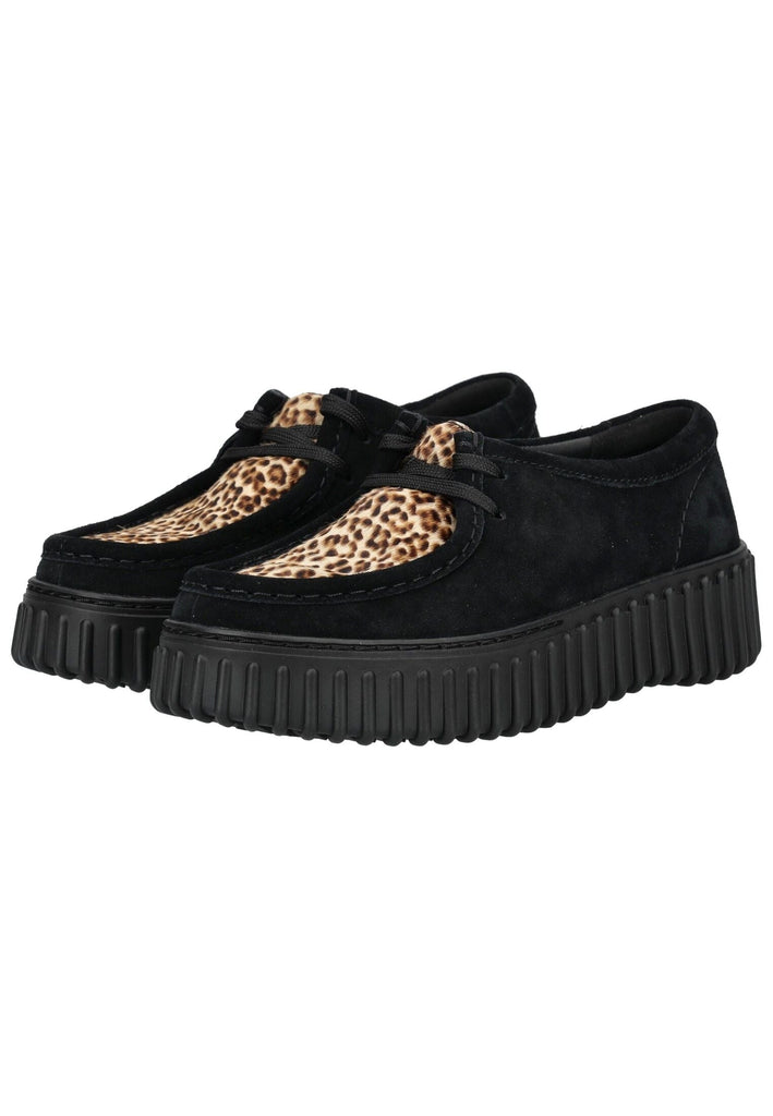 Clarks Halbschuhe Veloursleder Leopard
