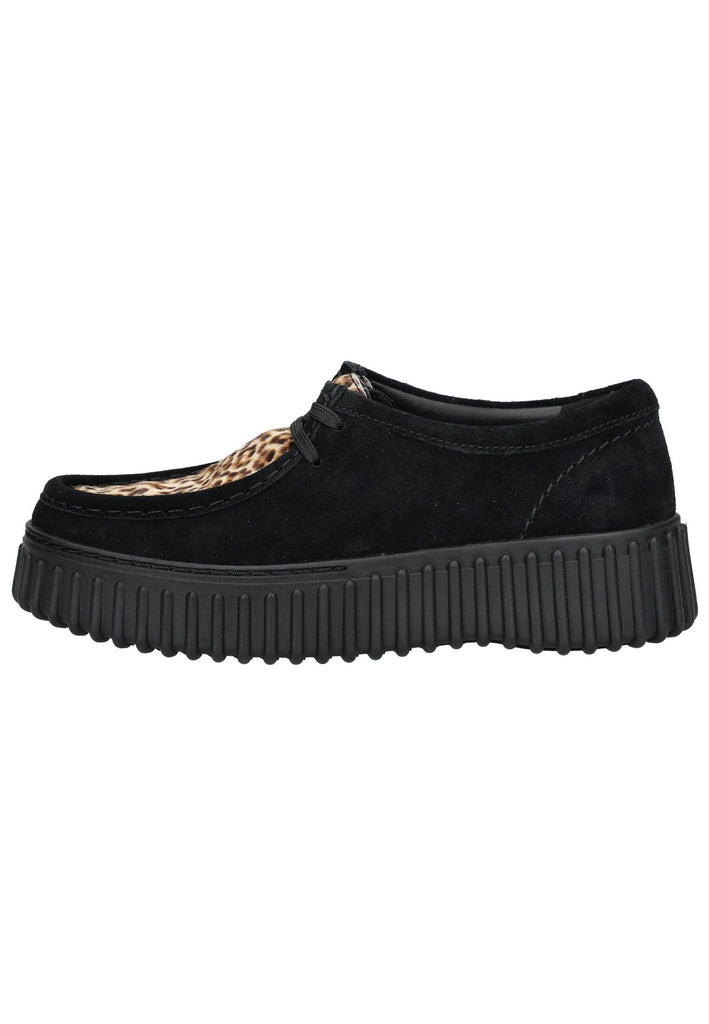 Clarks Halbschuhe Veloursleder Leopard
