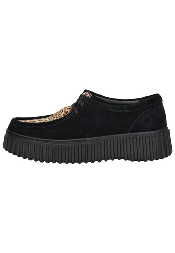 Clarks Halbschuhe Veloursleder Leopard