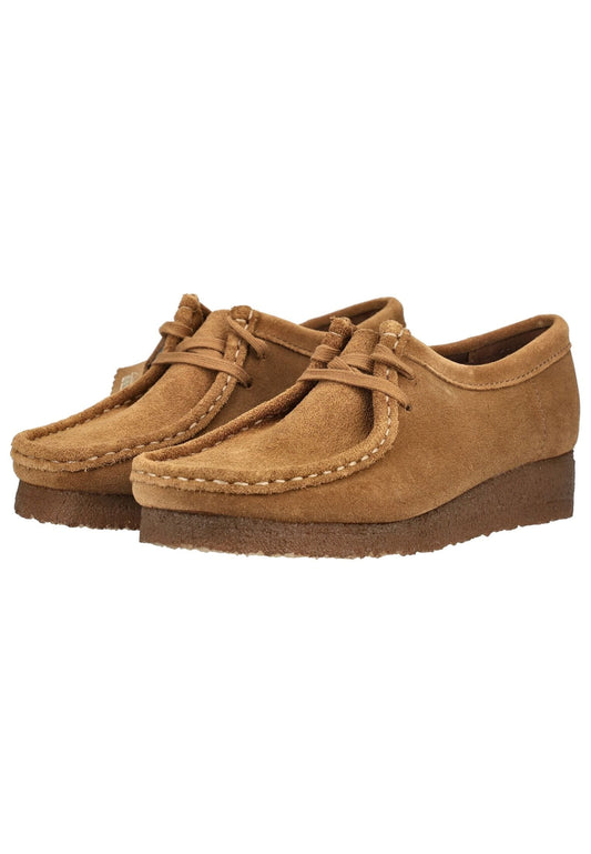 Clarks Halbschuhe Veloursleder Mittelbraun