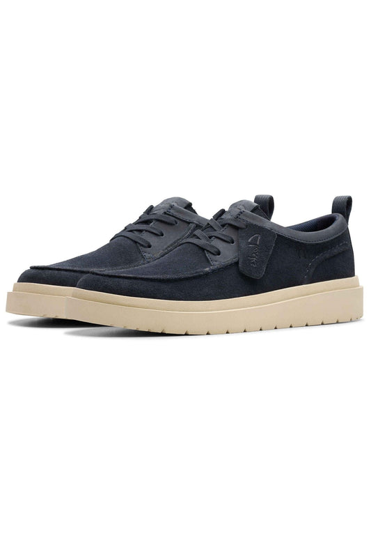 Clarks Halbschuhe Veloursleder Navy