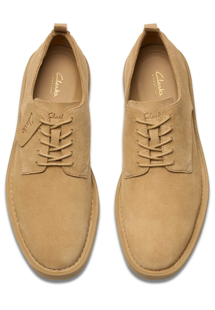 Clarks Halbschuhe Veloursleder Sand