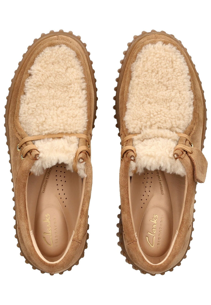 Clarks Halbschuhe Veloursleder/Textil Sand