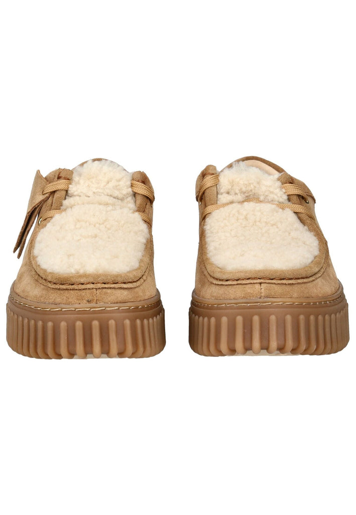 Clarks Halbschuhe Veloursleder/Textil Sand