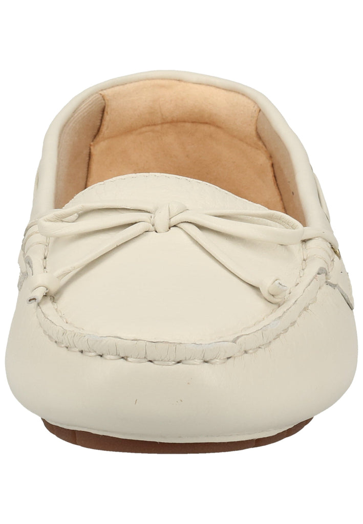 Clarks Mokassin Leder Weiß