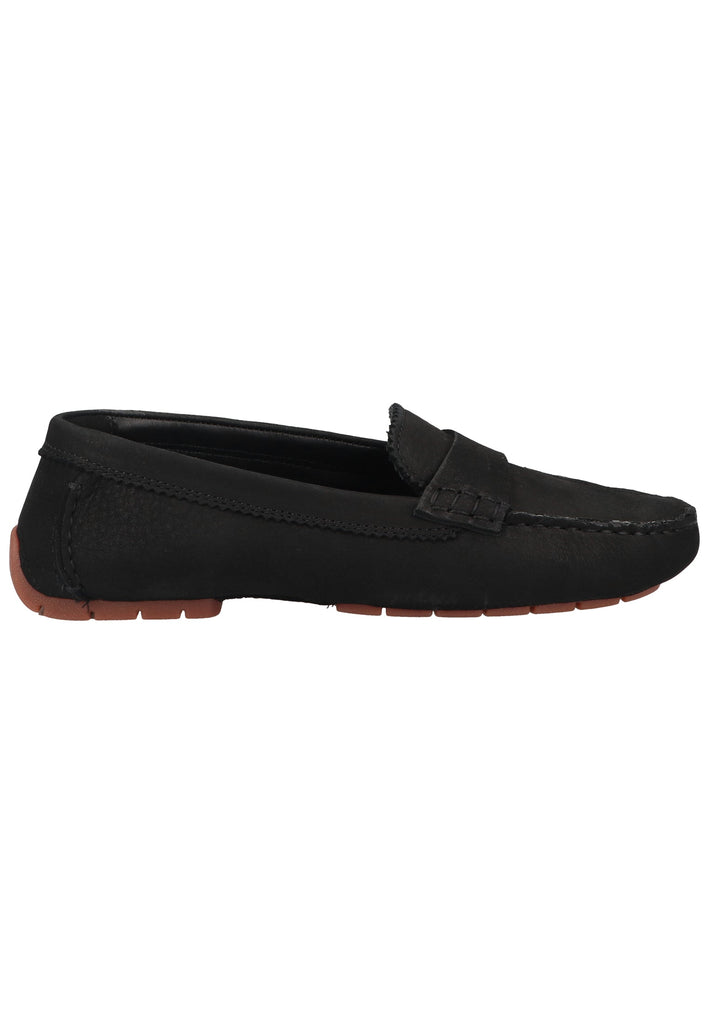 Clarks Mokassin Nubukleder Schwarz