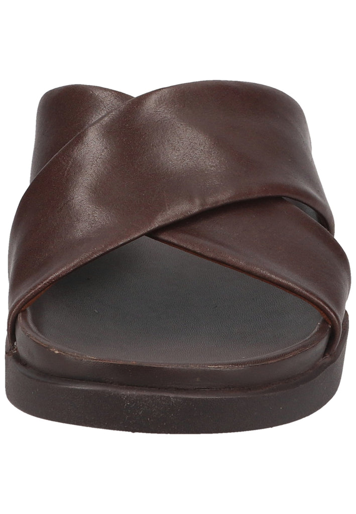 Clarks Pantoletten Leder Dunkelbraun