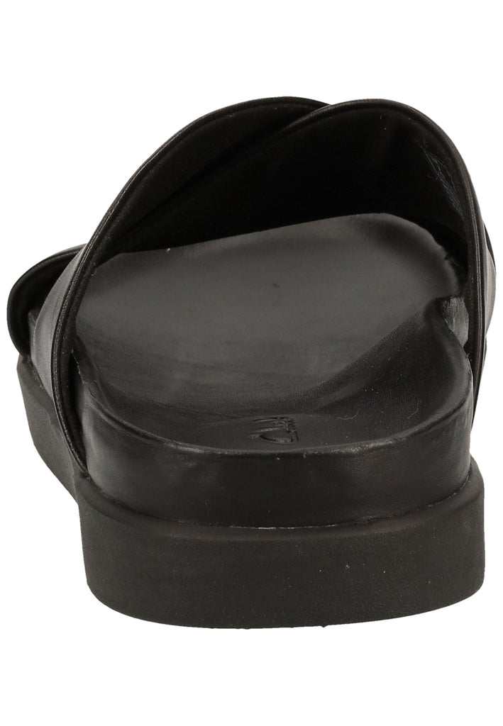 Clarks Pantoletten Leder Schwarz