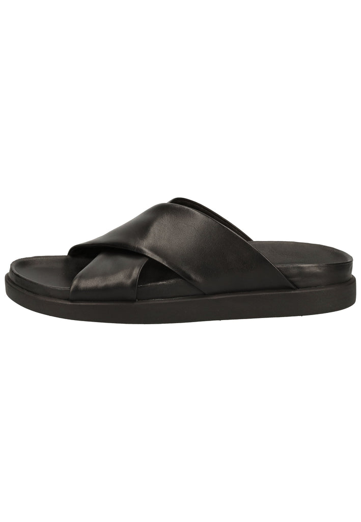 Clarks Pantoletten Leder Schwarz