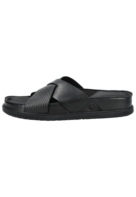 Clarks Pantoletten Leder Schwarz