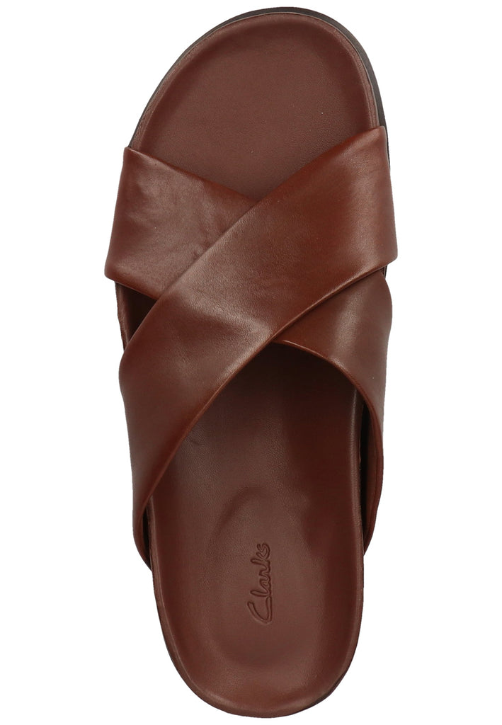 Clarks Pantoletten Leder Tan