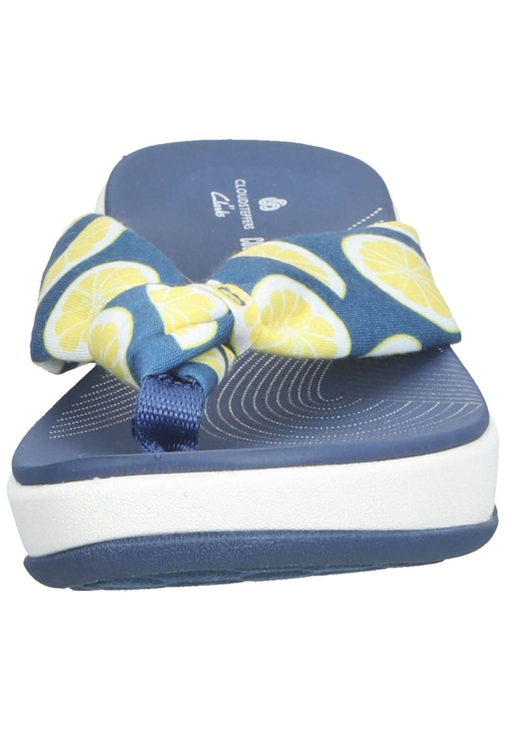 Clarks Pantoletten Textil Blau