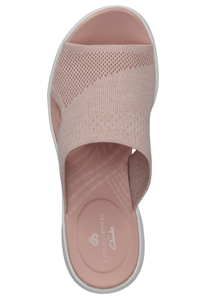 Clarks Pantoletten Textil Rosa