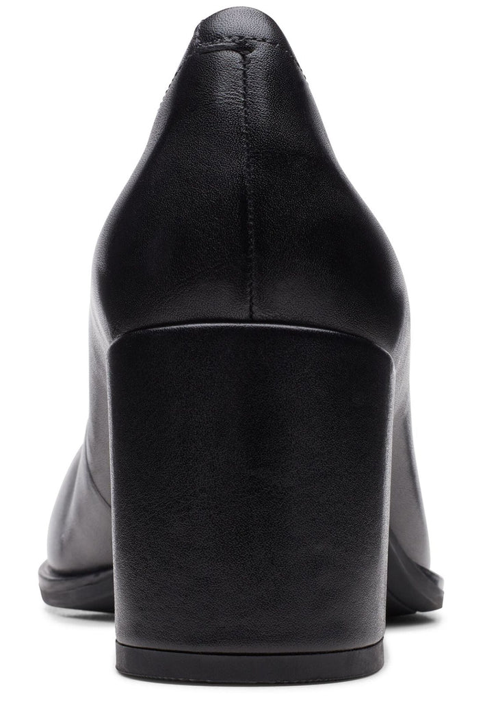 Clarks Pumps Leder Schwarz