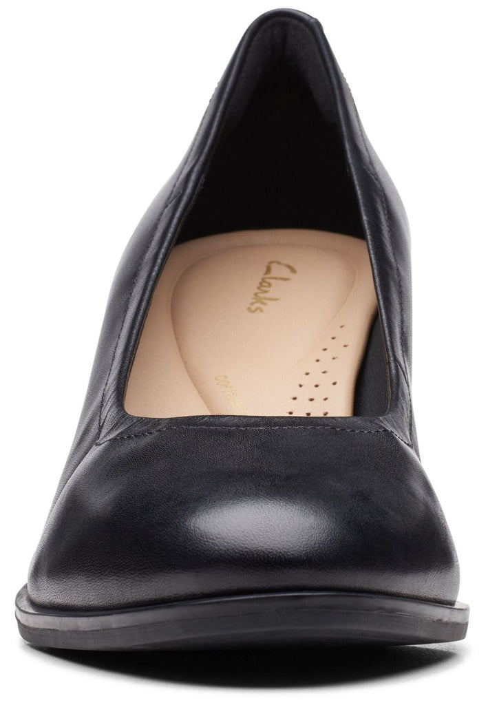 Clarks Pumps Leder Schwarz