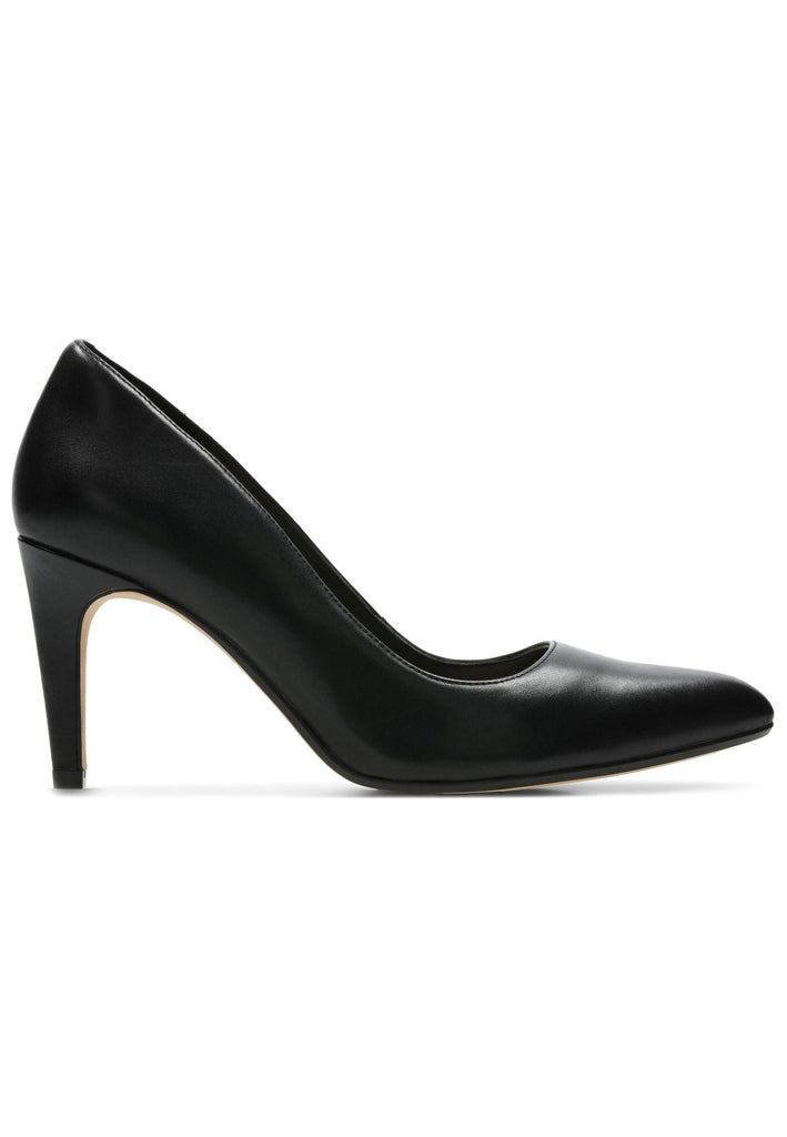 Clarks Pumps Leder Schwarz