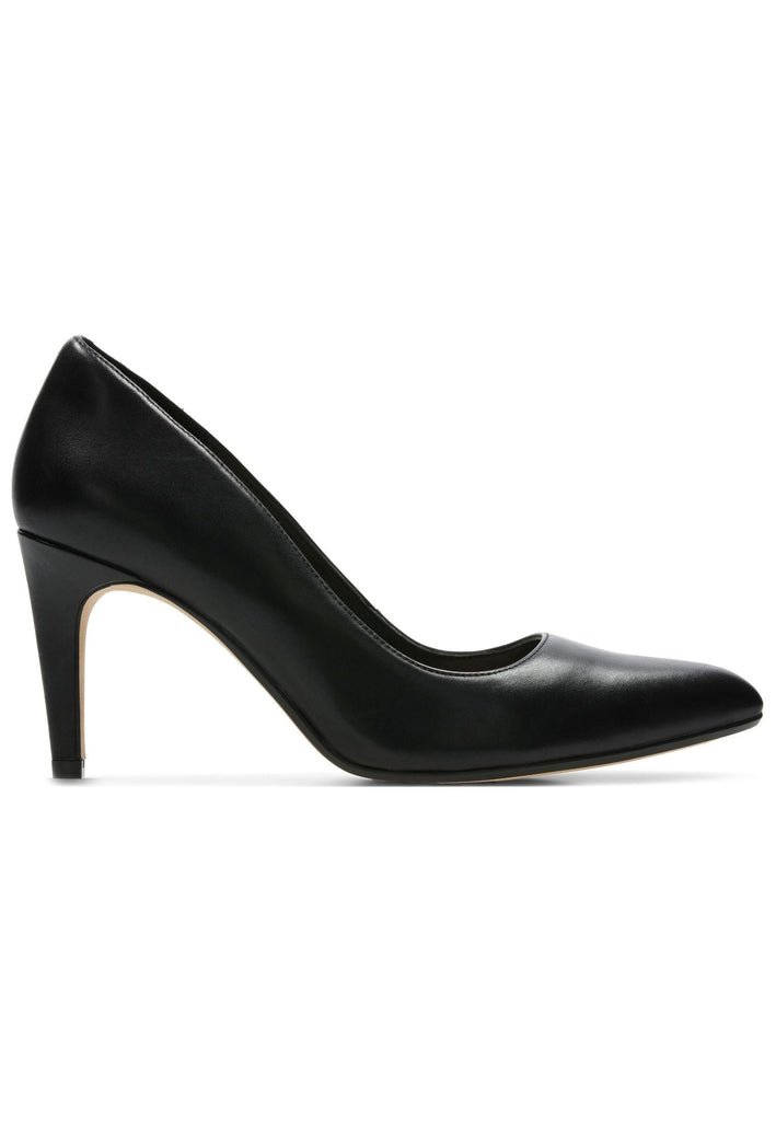 Clarks Pumps Leder Schwarz