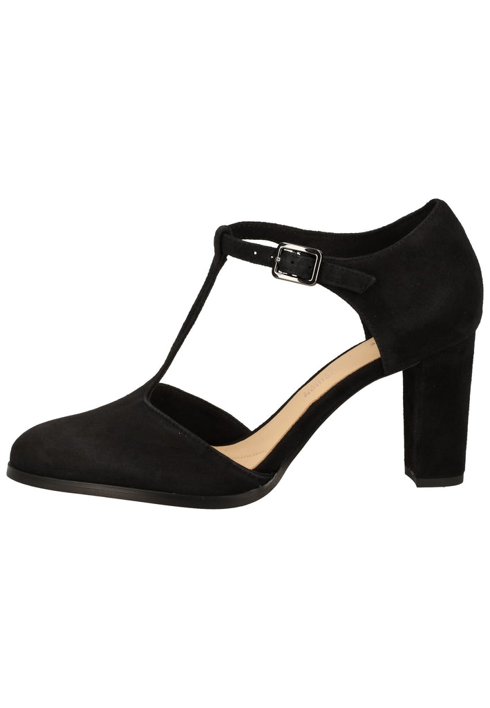 Clarks Pumps Veloursleder Schwarz