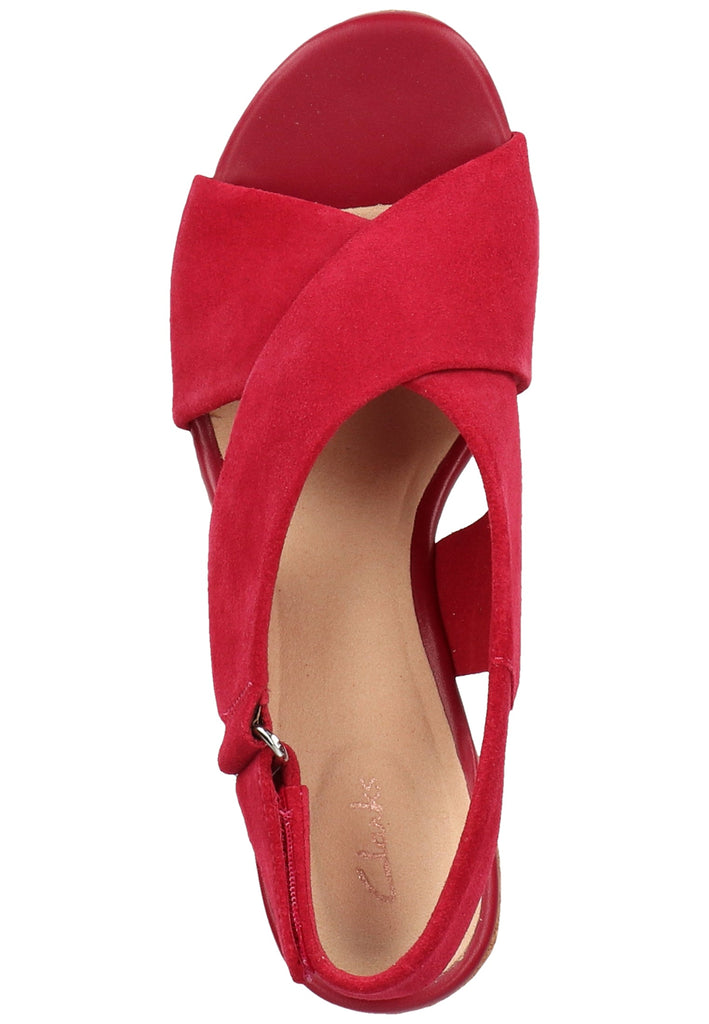 Clarks Sandalen Leder Fuchsia