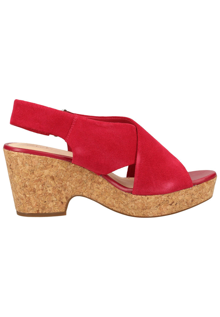 Clarks Sandalen Leder Fuchsia