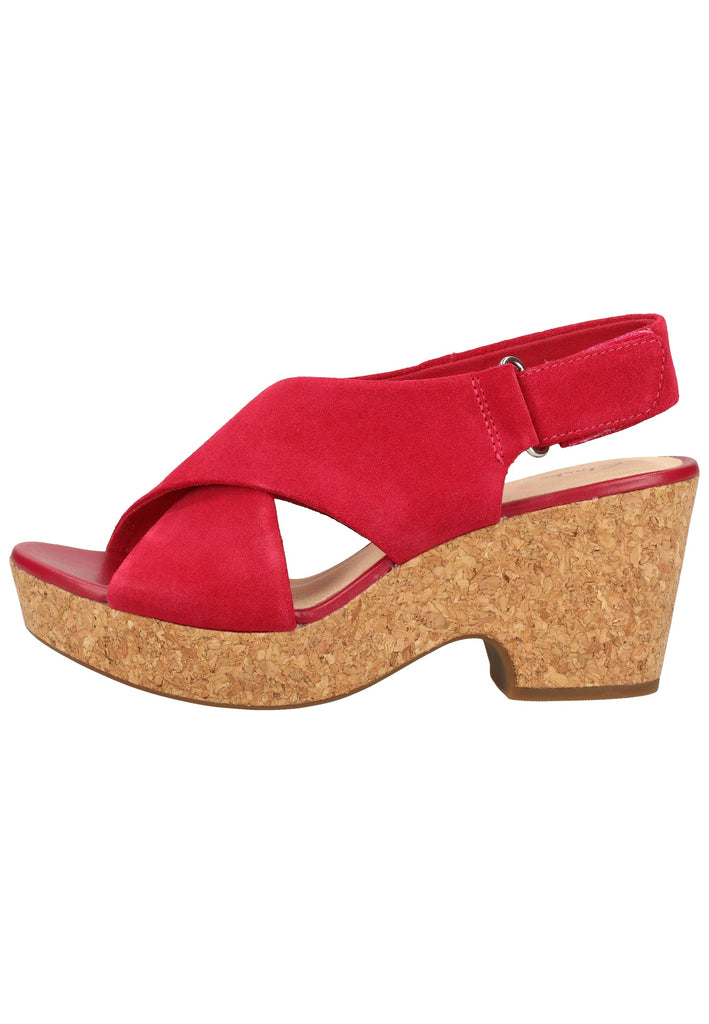 Clarks Sandalen Leder Fuchsia