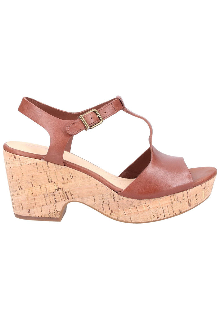 Clarks Sandalen Leder Mahagony